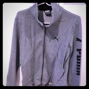 Puma activewear zip up sweater